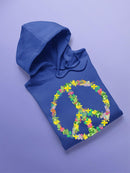 Floral Peace Symbol Hoodie -SPIdeals Designs
