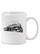 Train Sketch Mug -SPIdeals Designs