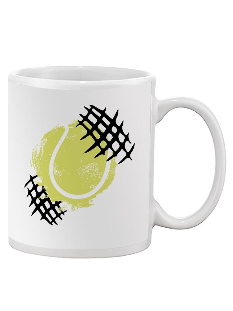 Tennis Ball And Trail Net Mug -SPIdeals Designs