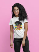Afro Woman Portrait T-shirt -SPIdeals Designs