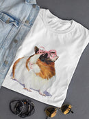 Guinea Pig With Ribbon T-shirt -SPIdeals Designs