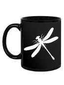 White Dragonfly Mug -SPIdeals Designs