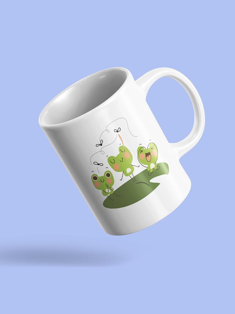 Three Green Frogs Mug -SPIdeals Designs