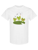 Three Green Frogs T-shirt -SPIdeals Designs
