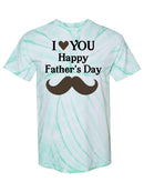Love You, Father's Day Tie Dye Tee -SPIdeals Designs