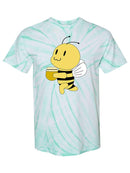Bee Carrying Honey Jar Tie Dye Tee -SPIdeals Designs