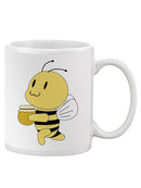 Bee Carrying Honey Jar Mug -SPIdeals Designs