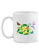 Tropical Flowers And Animals Mug -SPIdeals Designs