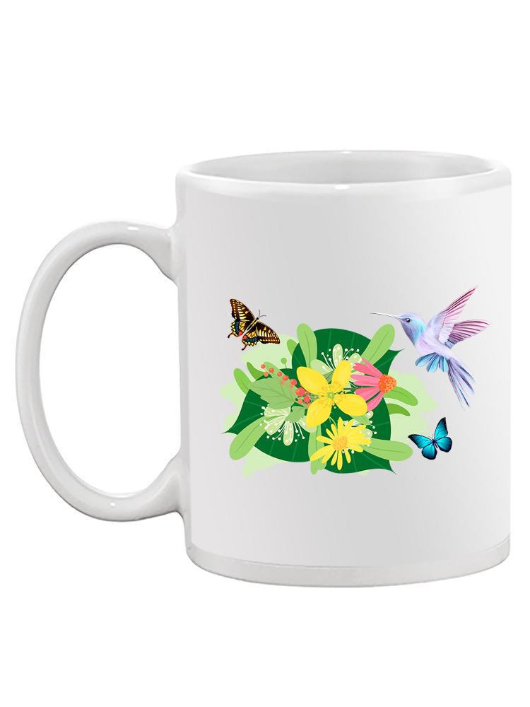 Tropical Flowers And Animals Mug -SPIdeals Designs