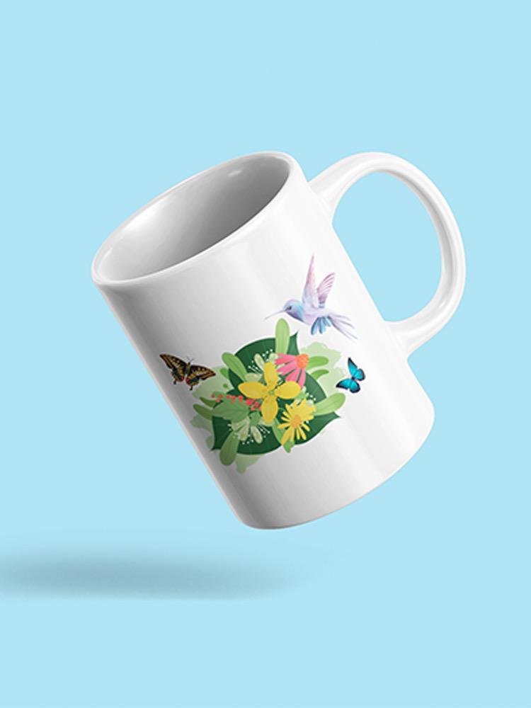 Tropical Flowers And Animals Mug -SPIdeals Designs