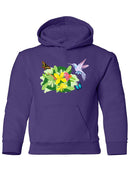 Tropical Flowers And Animals Hoodie -SPIdeals Designs