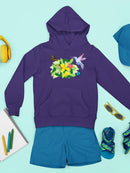 Tropical Flowers And Animals Hoodie -SPIdeals Designs
