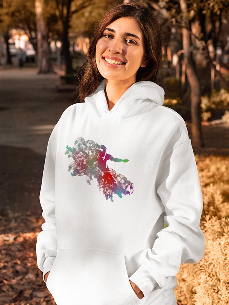 Soccer Player Silhouette Hoodie -SPIdeals Designs