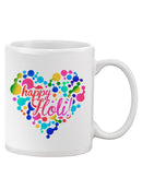 Happy Holi! Heart Mug -SPIdeals Designs