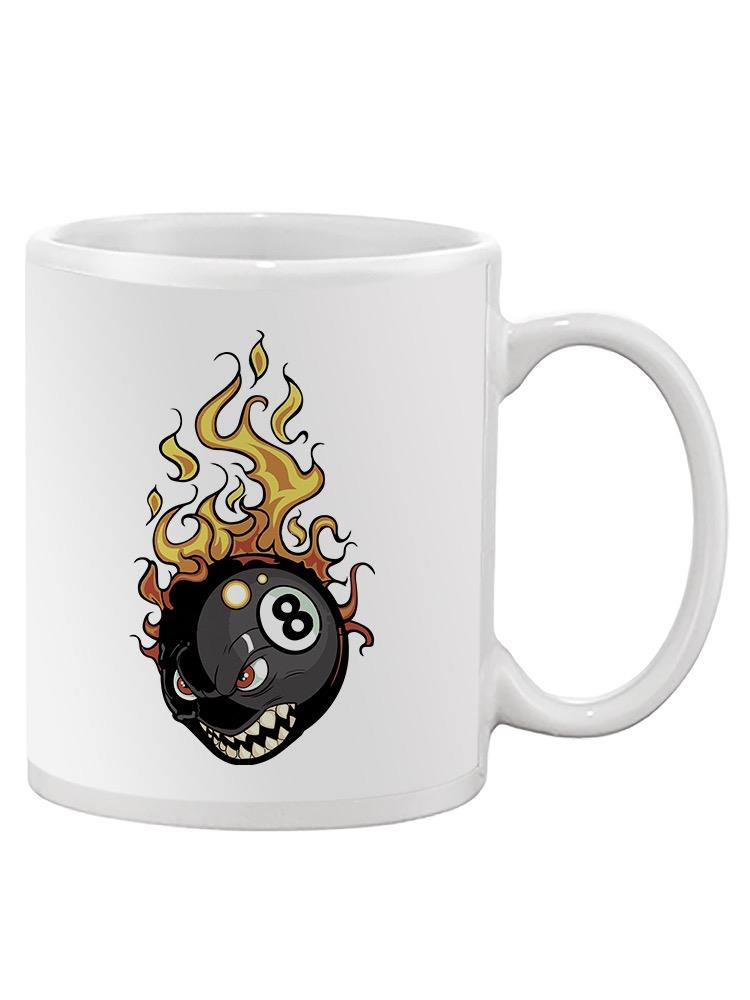 8 Ball On Fire Mug -SPIdeals Designs