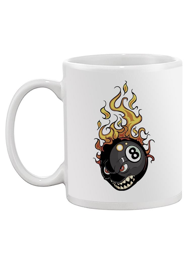 8 Ball On Fire Mug -SPIdeals Designs