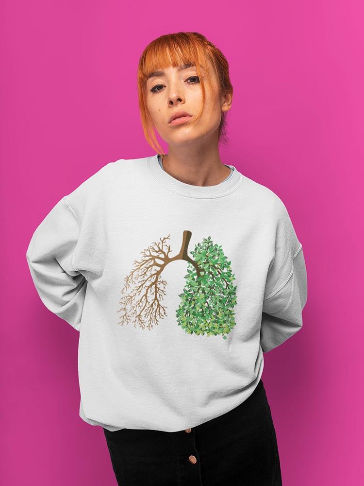 Nature Lungs Sweatshirt -SPIdeals Designs