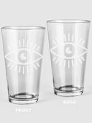 Open Eyes Pint Glass -SPIdeals Designs