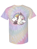 Unicorn And Rainbow Tie Dye Tee -SPIdeals Designs