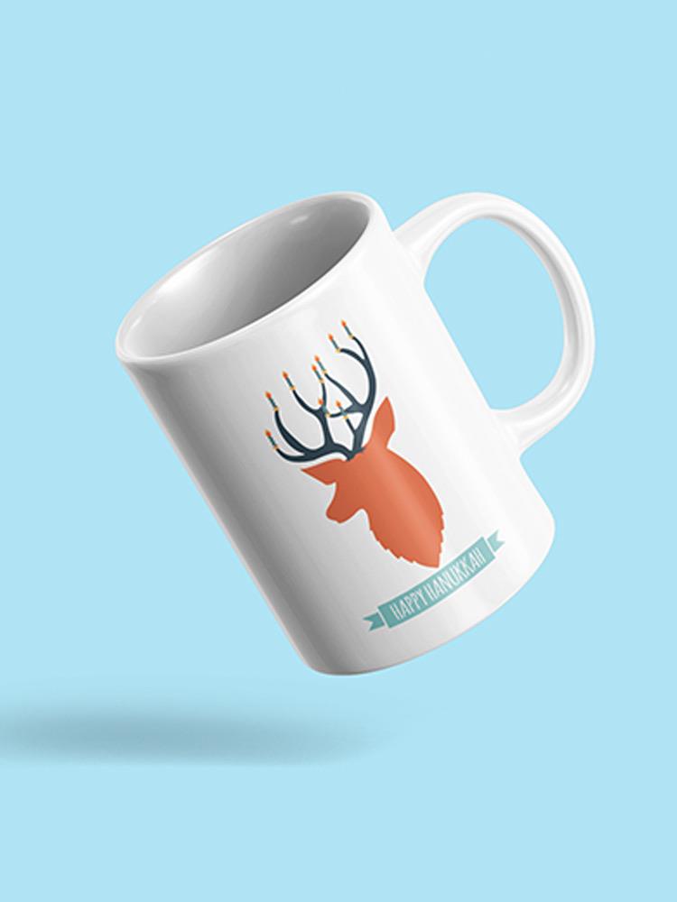 Happy Hanukkah Reindeer Mug -SPIdeals Designs