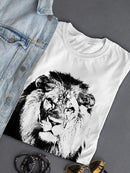Lion Portrait T-shirt -SPIdeals Designs