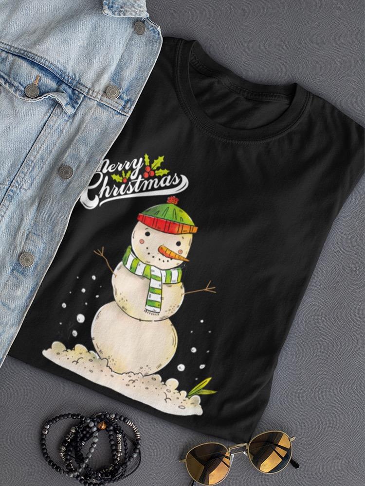 Merry Christmas Snowman. T-shirt -SPIdeals Designs
