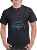 Triangle Pattern With Eye T-shirt -SPIdeals Designs