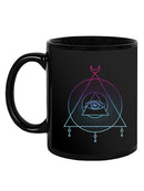 Triangle Pattern With Eye Mug -SPIdeals Designs