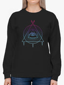 Triangle Pattern With Eye Sweatshirt -SPIdeals Designs