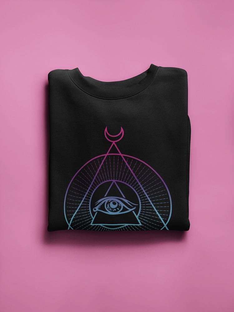 Triangle Pattern With Eye Sweatshirt -SPIdeals Designs