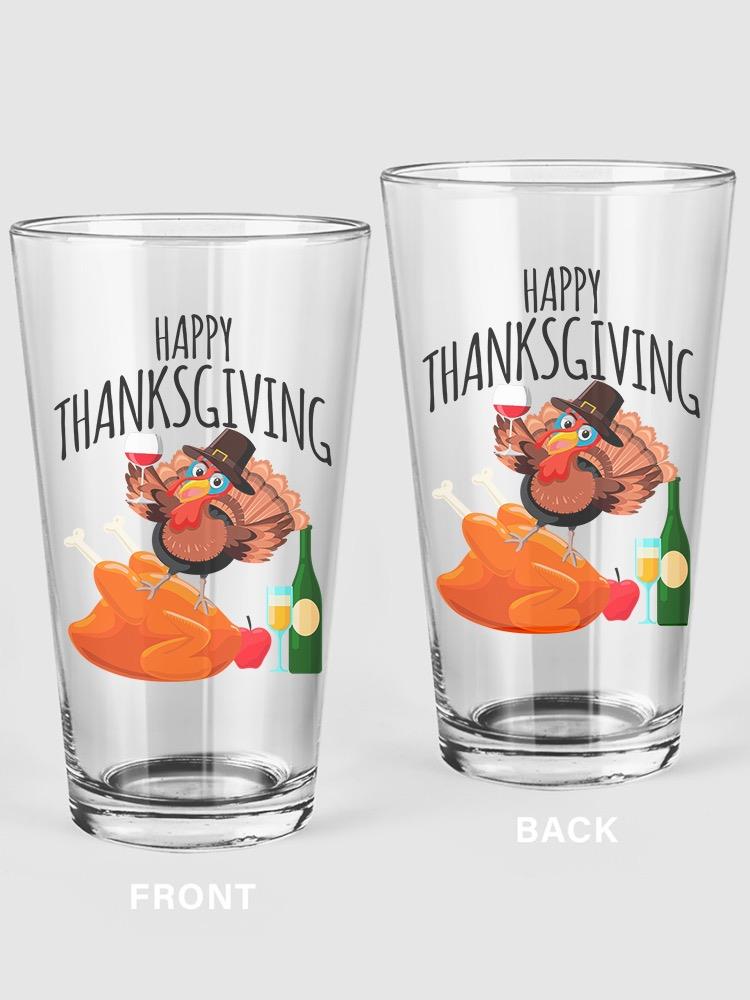 Happy Thanksgiving! Pint Glass -SPIdeals Designs