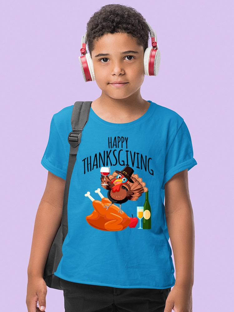 Happy Thanksgiving Turkey T-shirt -SPIdeals Designs
