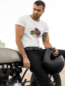 Motorcycle Watercolor T-shirt -SPIdeals Designs