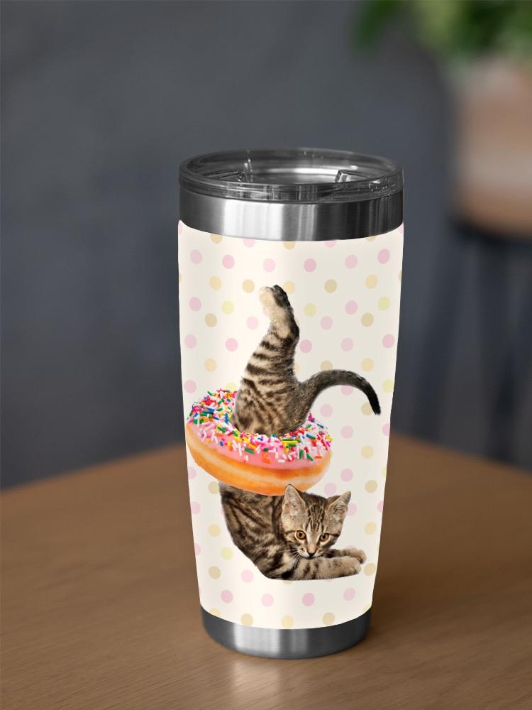 Funny Cat With A Donut Tumbler -SPIdeals Designs