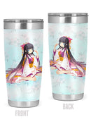 Kimono Girl Sitting Tumbler -SPIdeals Designs