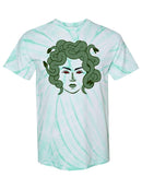 Woman With Snake Hair Tie Dye Tee -SPIdeals Designs