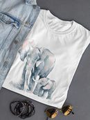 Elephant Mother And Baby T-shirt -SPIdeals Designs