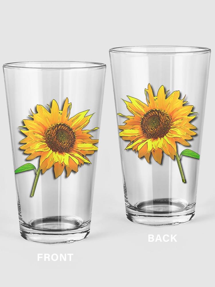 Sunflowers Pint Glass -SPIdeals Designs