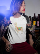 Llama In Profile Pose T-shirt -SPIdeals Designs