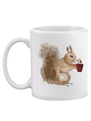 Squirrel With Coffee Mug -SPIdeals Designs