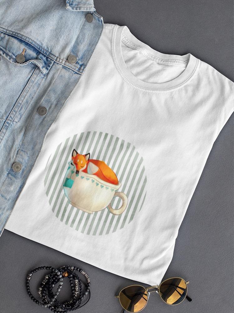 Fox In A Cup T-shirt -SPIdeals Designs