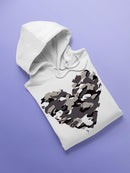 Camouflage Heart Hoodie -SPIdeals Designs