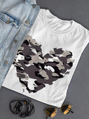 Camouflage Heart T-shirt -SPIdeals Designs