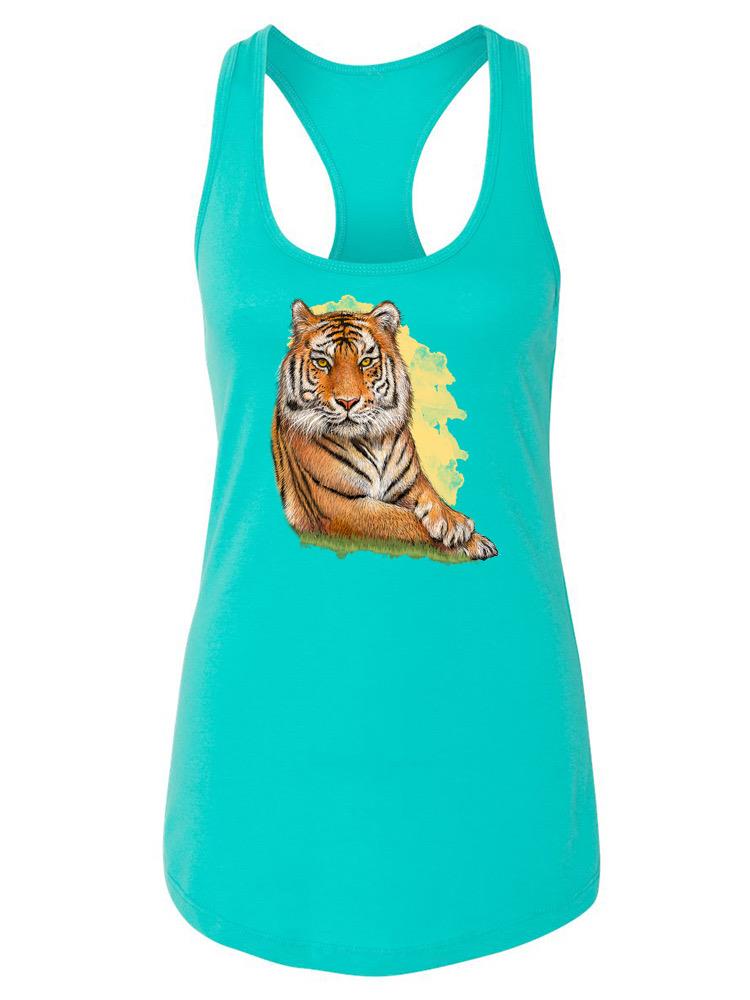 Laying Down Lion Racerback Tank -SPIdeals Designs