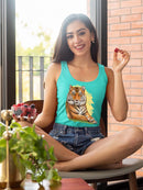 Laying Down Lion Racerback Tank -SPIdeals Designs