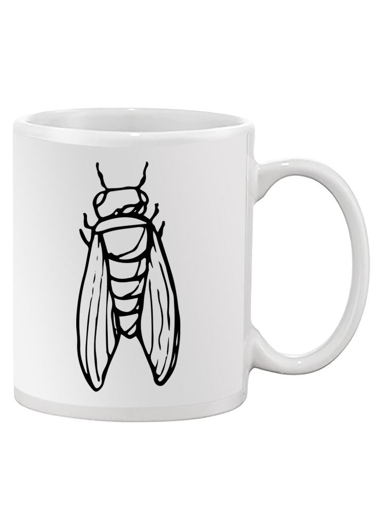 Cicada Sketch Mug -SPIdeals Designs