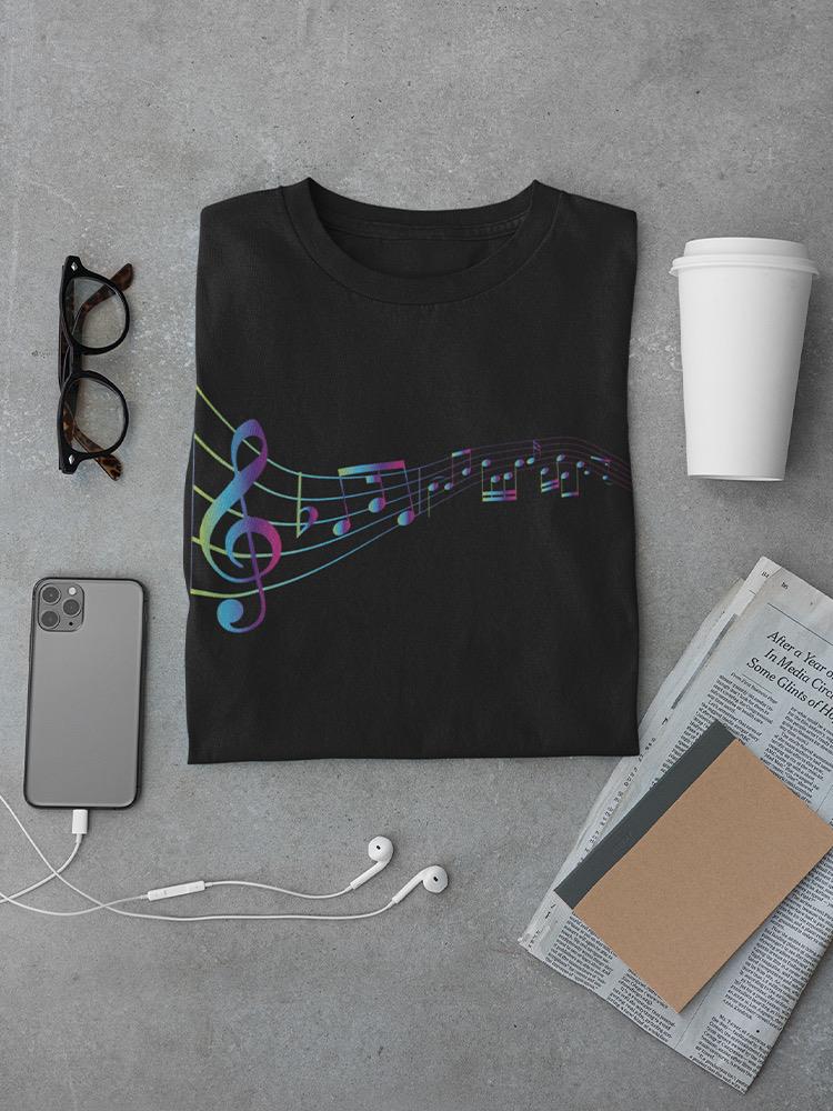 Musical Notes In Line T-shirt -SPIdeals Designs