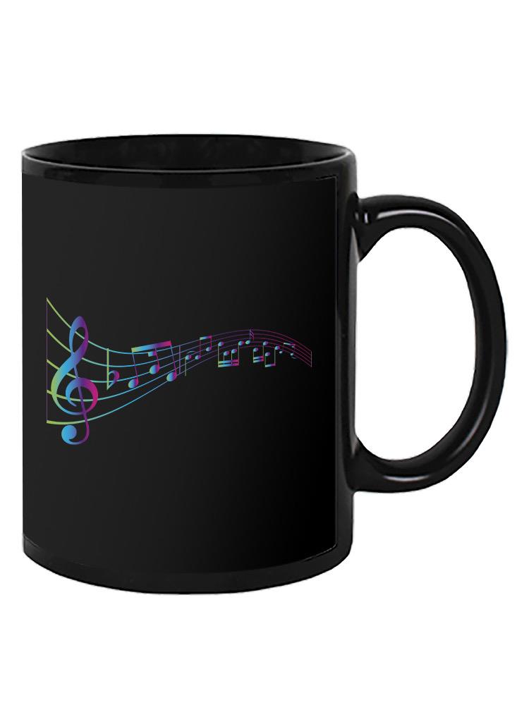 Musical Notes In Line Mug -SPIdeals Designs