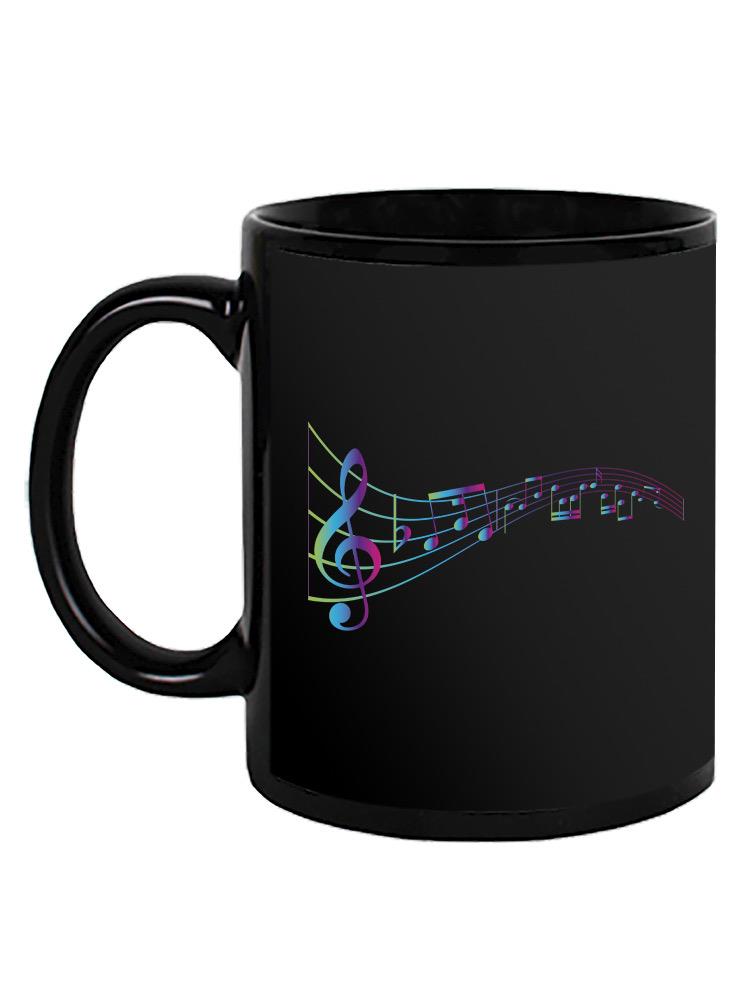 Musical Notes In Line Mug -SPIdeals Designs