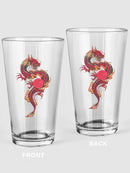 Japanese Dragon Pint Glass -SPIdeals Designs